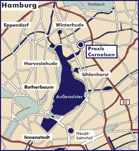 Karte Hamburg